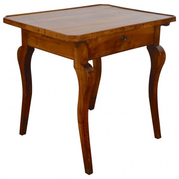 Walnut 1-Drawer Table