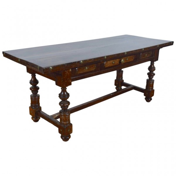 Walnut 1-Drawer Centre Table