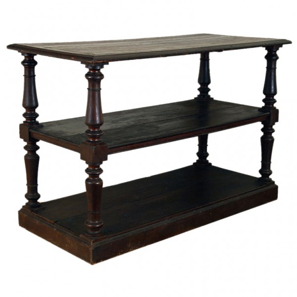 Oak 3-Level Etagere