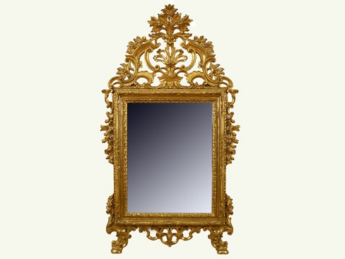 Carved and Giltwood Mirror