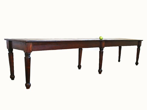 Stained Pine Harvest Table