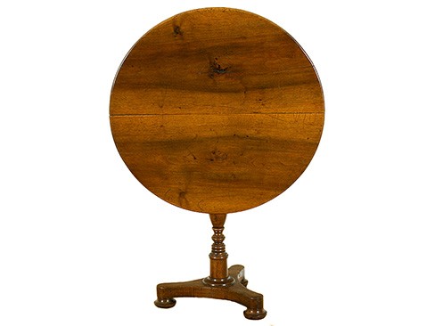 Walnut Tilt-Top Table