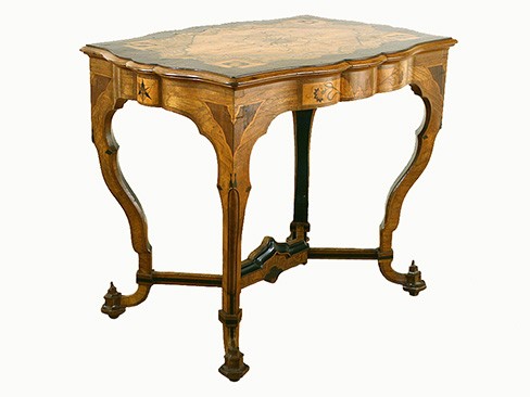 Mixed Veneers Center Table