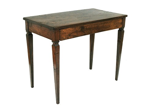 Walnut 1-Drawer Console Table