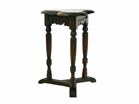 Dark Oak Trefoil Form Low Table