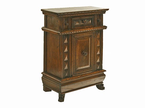 Carved Walnut Credenza