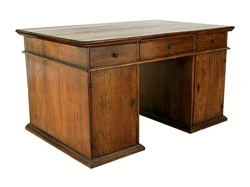 Walnut Double Pedestal Desk
