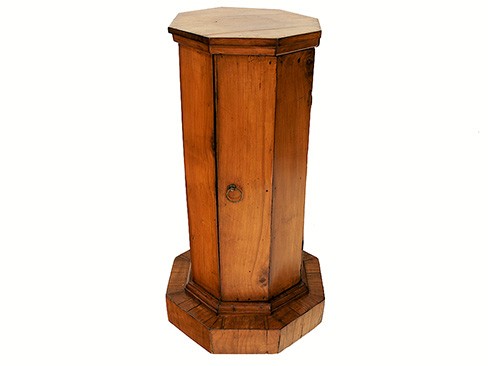 Fruitwood Columnar Commode