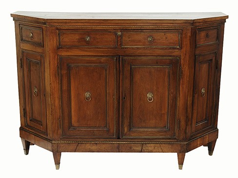 Walnut "Scantonata" Credenza
