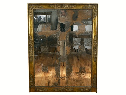 Giltwood and Gilt Gesso Mirror