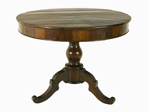 Walnut One-Drawer Center Table