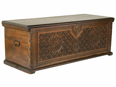 Beautifully Carved Walnut Cassone