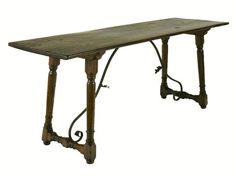 Walnut and Iron Fratino Table