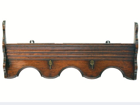 Walnut Hanging Shelf and Rack