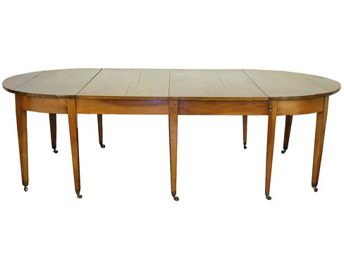 Light Walnut Extension Dining Table