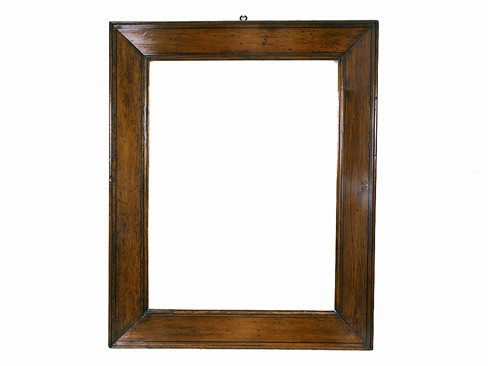 Large Larice Pinewood and Ebonized String Inlaid Frame