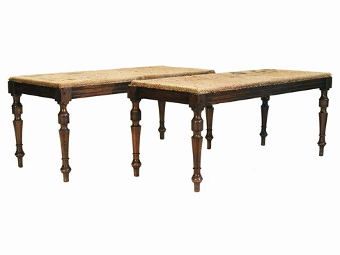 Pair of Upholstered Benches