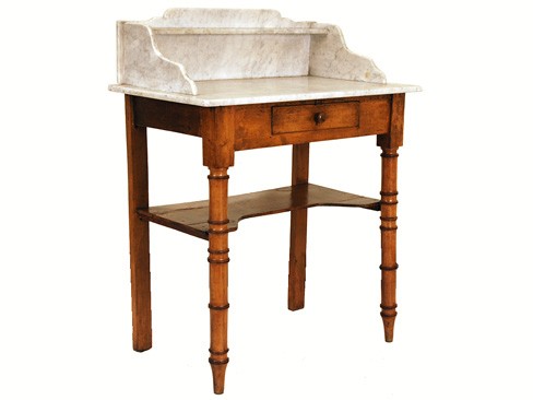 Fruitwood Marble Top Washstand
