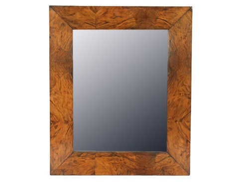 Walnut Veneer Mirror
