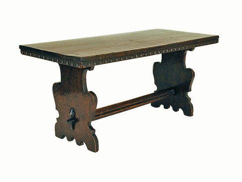 Walnut and Inlaid Coffee Table