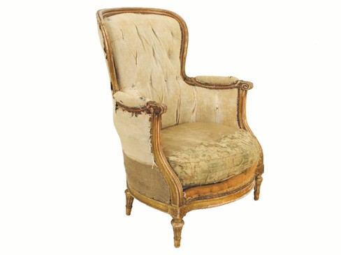 Carved Giltwood Bergere