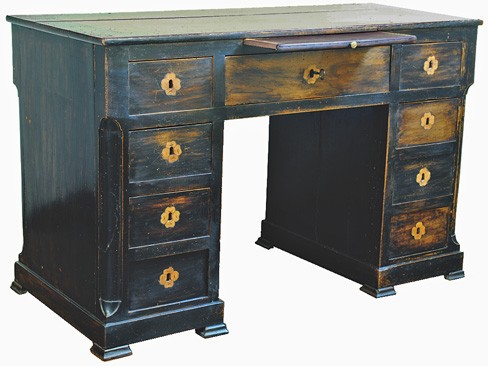 Ebonized Walnut Scrivania