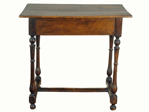 Turned Oak 1-Drawer Table