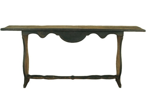 Painted Pinewood Console Table