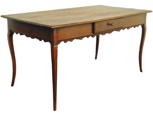 Oak Provincial 1-Drawer Writing Table
