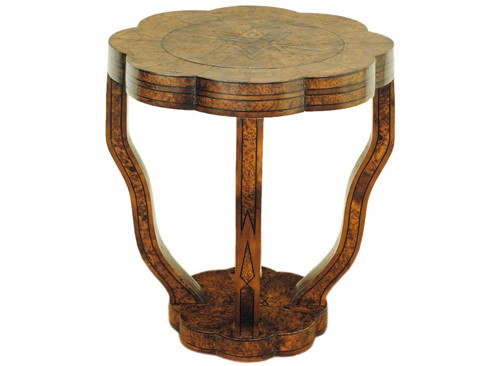 Camphorwood Inlaid Side Table