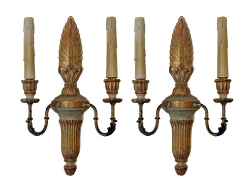 Pair of 2-Light Sconces