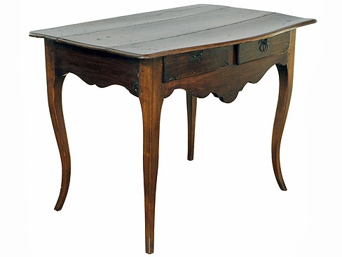 Walnut 2-Drawer Center Table