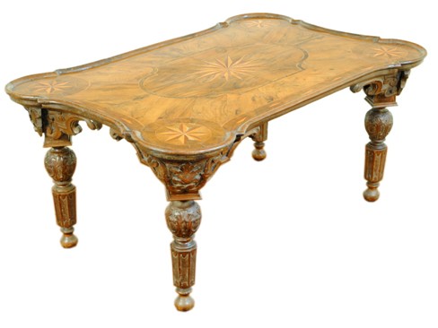 Beautifully Inlaid Coffee Table