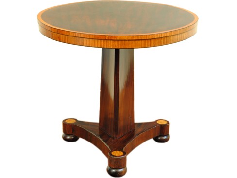 Rosewood and Maple Center Table