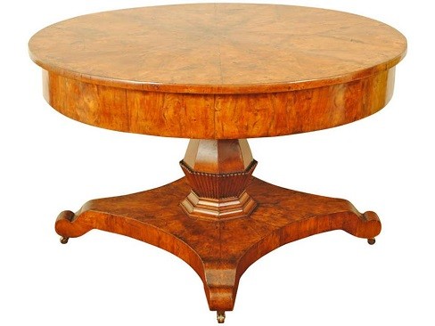 Walnut Veneered Center Table