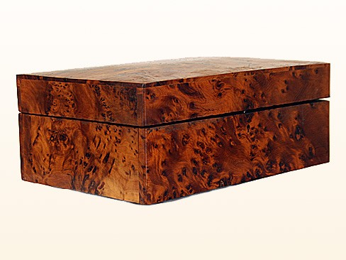 Burl Elm Hinged Box