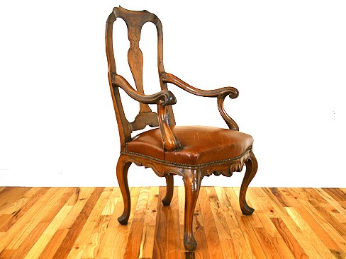 Leather Upholstered Armchair