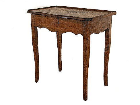 Walnut Hinged and Galleried Top Work Table