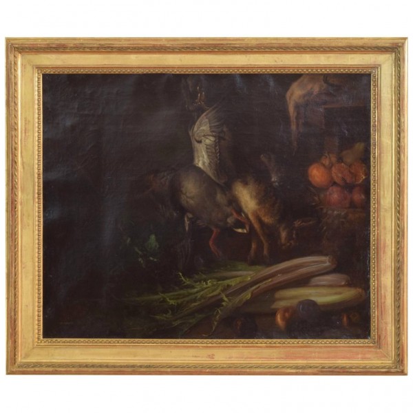 Oil on Canvas, Still Life of Kitchen Interior