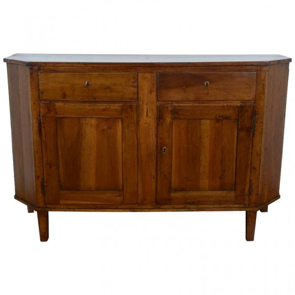 Walnut Scantonata Credenza, Two over Two