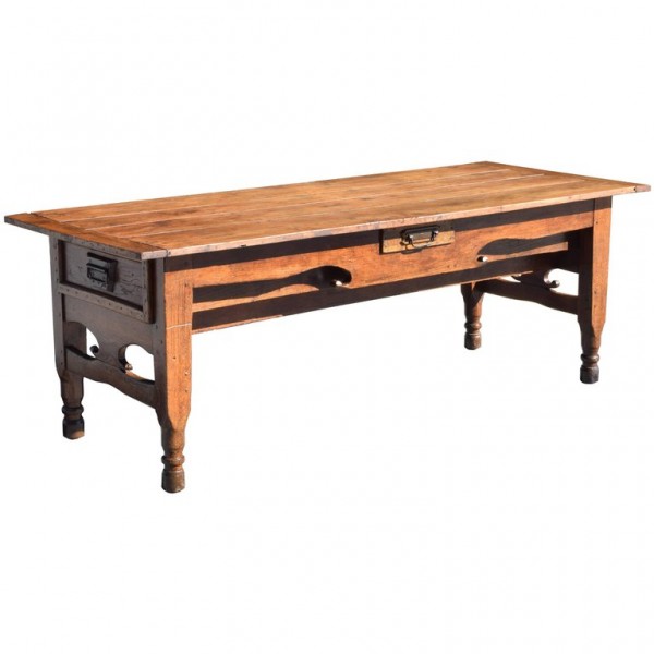 Walnut and Pinewood Kitchen Work Table