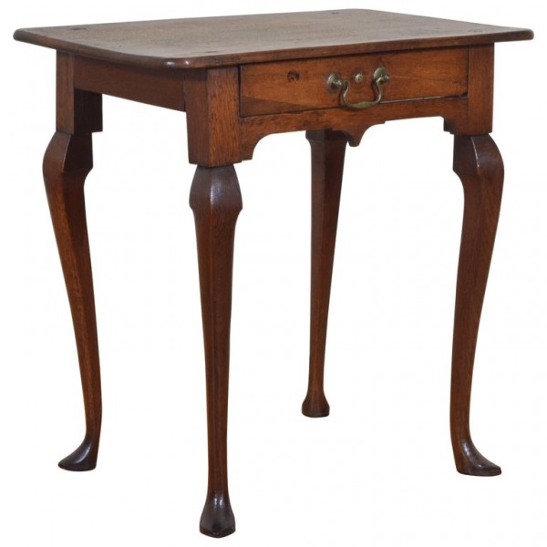 Oak One Drawer Side Table