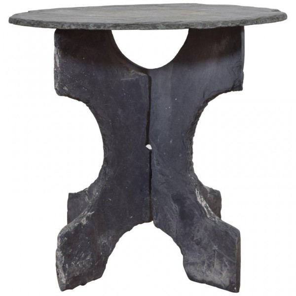 Slate Garden Table of 3-Piece Construction