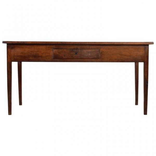 Walnut 1-Drawer Writing Table