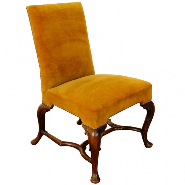 Fine Walnut Side Chair