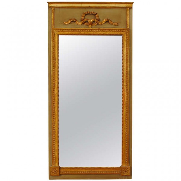 Giltwood and Painted Trumeau