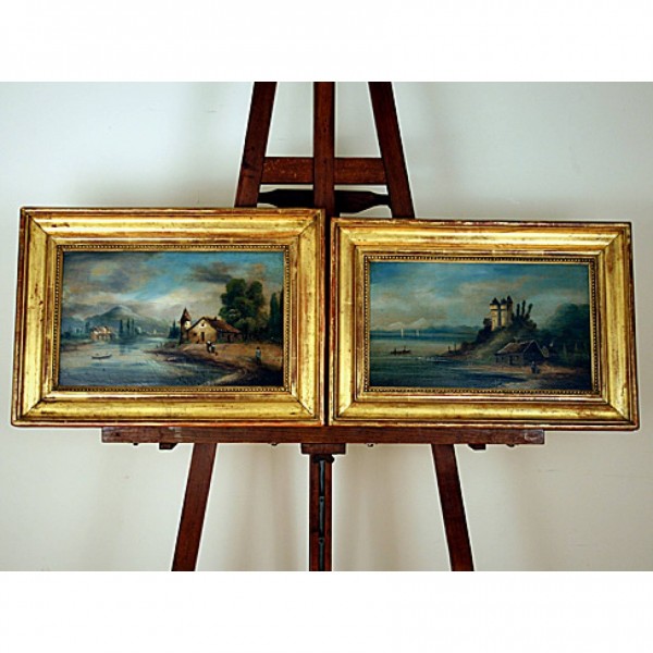 Pair of Oils on Canvas