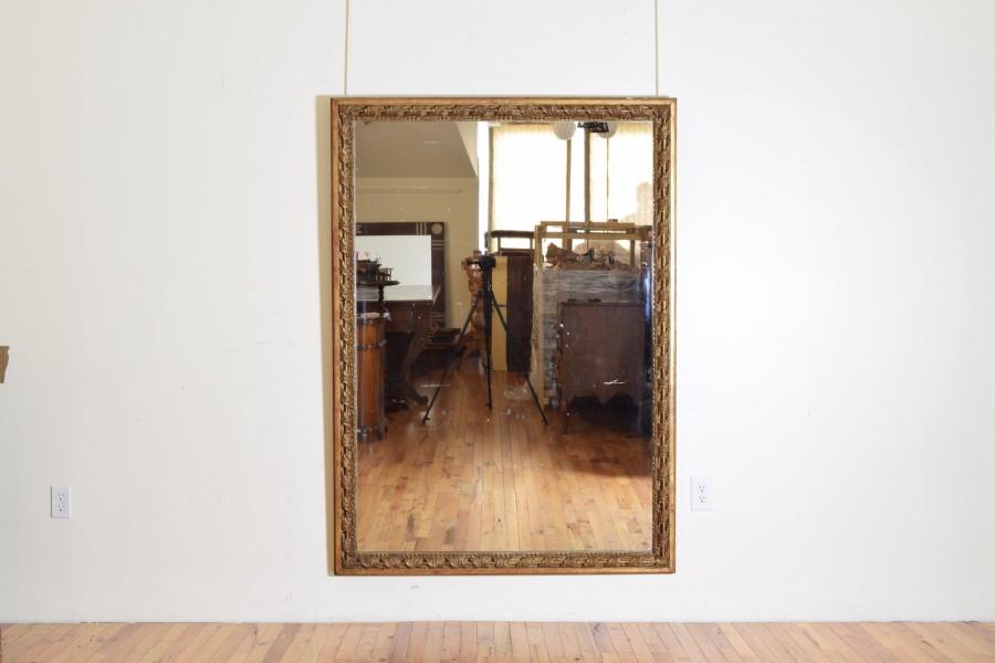 Large Carved Giltwood Wall Mirror