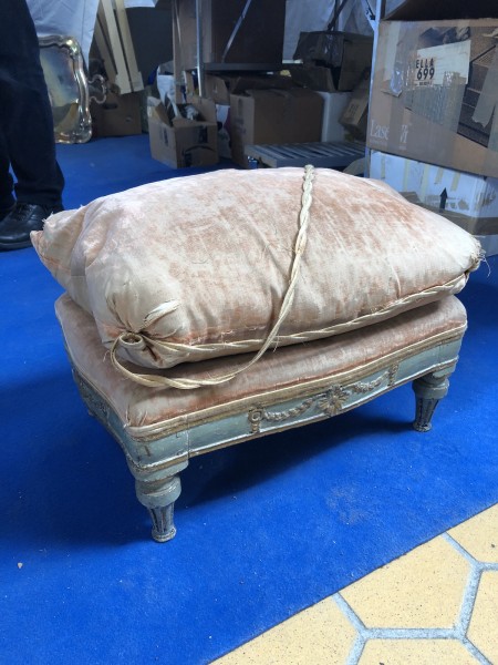 Giltwood and Painted Footstool