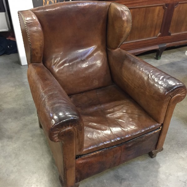 Leather Wing Chair
